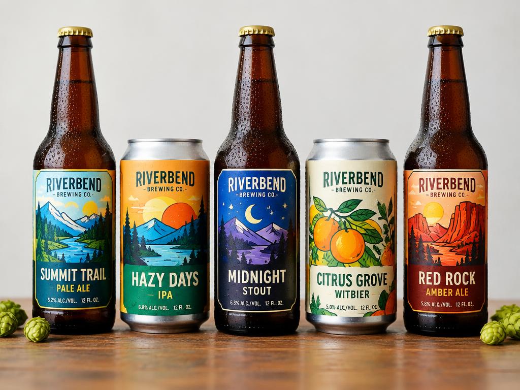 Riverbend Brewing Labels